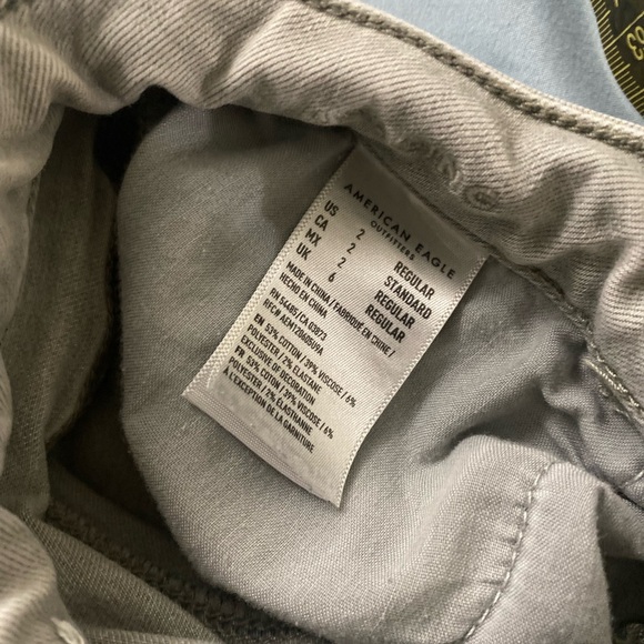 😍😎American Eagle Distress Faded Gray Skinny Stretch Jeans - Picture 5 of 8